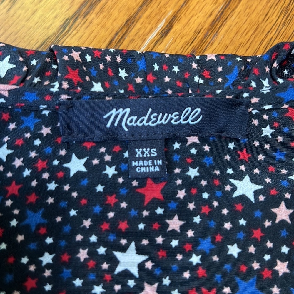 MADEWELL STARRY NIGHT SILK RUFFLE
HEM WRAP - Picture 12 of 16